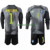 Maillot de Gardien à Manches Longues Brésil Alisson Becker 1 Domicile Coupe du Monde 2022 Pour Enfant